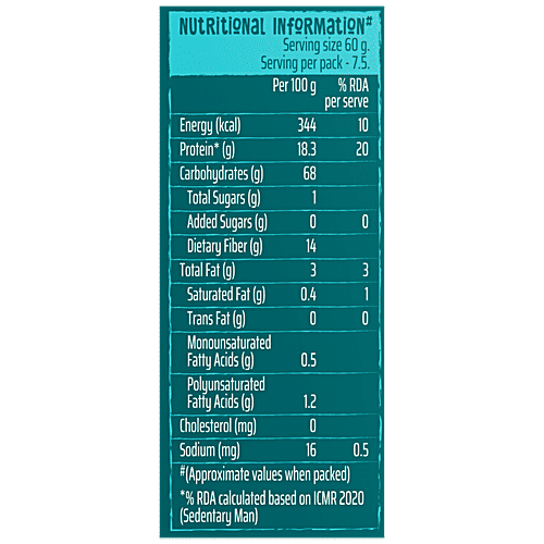 WickedGud Rigatoni Pasta - Goodness Of Chickpea, Red Lentil & Brown Rice, High Protein & Fibre, 450 g  