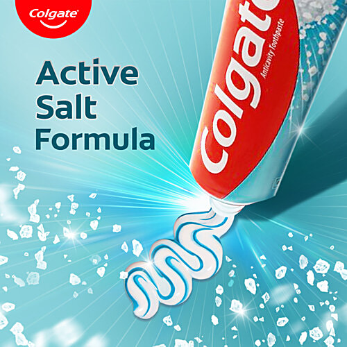 Colgate Active Salt Anticavity Toothpaste, 800 g (Buy 3 Get 1 Free) Germ Fighting Toothpaste for Healthy Gums and Teeth