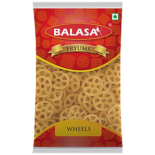Balasa Wheel Fryums - Crispy, 180 g Pouch 