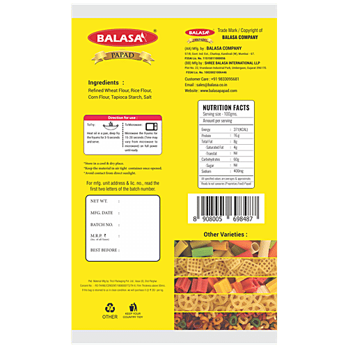 Balasa Coloured Finger Fryums - Crispy, 180 g Pouch 