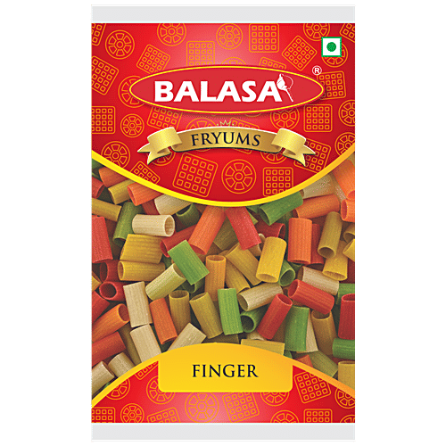Balasa Coloured Finger Fryums - Crispy, 180 g Pouch 