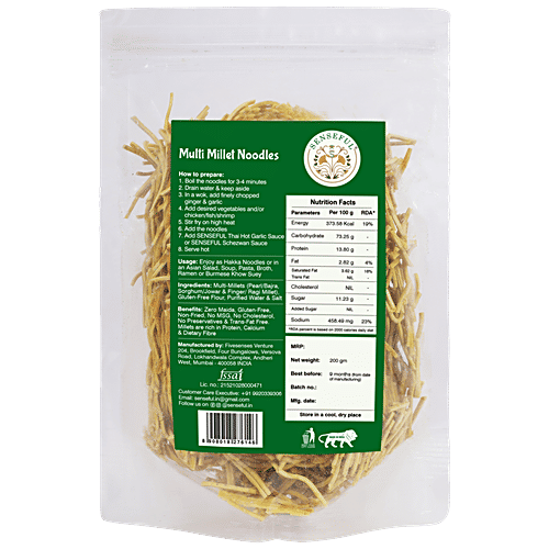Buy SENSEFUL Multi Millet Noodles Gluten Free & Nutritious, Nonfried