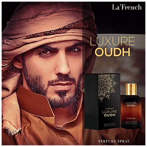 La' French Luxure Oudh Perfume Spray - Ideal For Men, 100 ml  