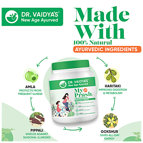 Dr. Vaidyas My Prash - Chyawanprash, For Daily Health, Improves Digestion & Metabolism, 1 kg