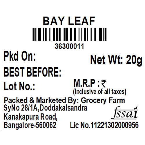 Buy Grocery Farm Bay Leaf Premium Quality, Rich Source Of Vitamin A