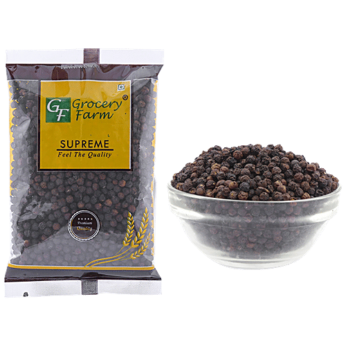 Buy Grocery Farm Black Pepper Whole, Big, Good For Digestion, Aids In