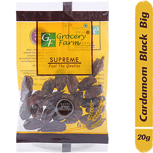 Buy Grocery Farm Black Cardamom Big, Rich In Antioxidants, Treats