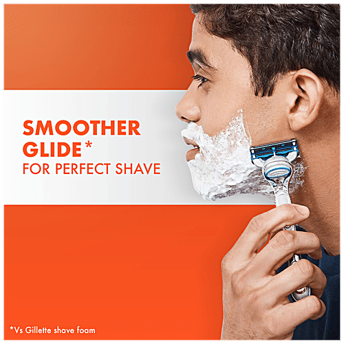 Gillette Pro Icy Cool Shave Gel - Menthol, Smooth & Refreshing, For Sensitive Skin, 195 g Bottle