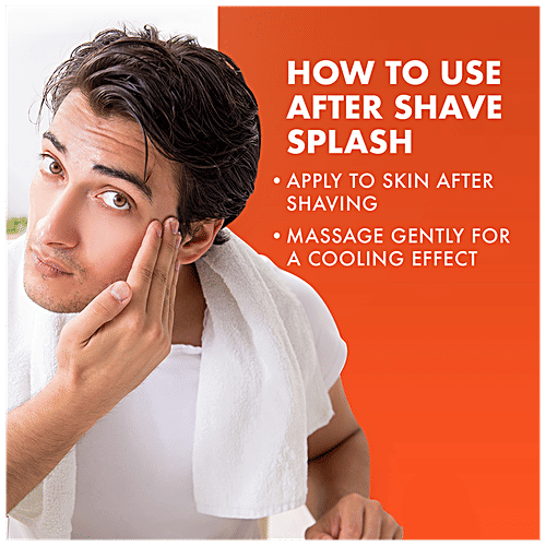 Gillette Pro - After Shave Splash, Icy Cool, Long-lasting Fragrance, Tone Your Skin, 50 ml  