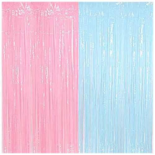 Se7en Foil Fringe Curtain - Used For Decorations, Assorted, 1 pc  