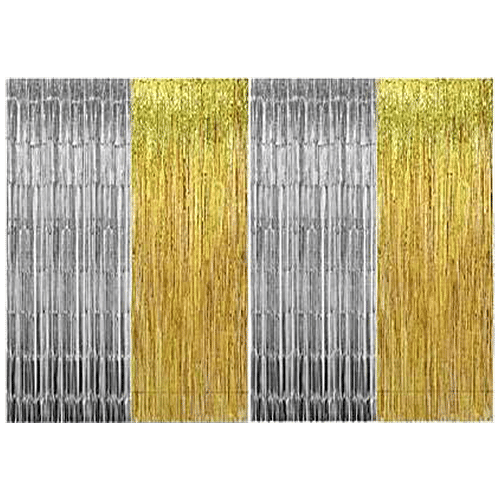 Se7en Foil Fringe Curtain - Used For Decorations, Assorted, 1 pc  