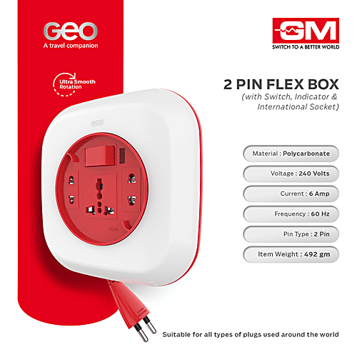 GM Geo 2 Pin Flex Box - Polycarbonate, 3066, 8 mtr, 1 pc
