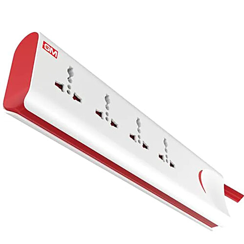 GM 4+1 E Book Power Strip - Polycarbonate, 3060, 2 mtr, 1 pc