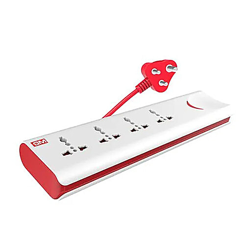 GM 4+1 E Book Power Strip - Polycarbonate, 3060, 2 mtr, 1 pc