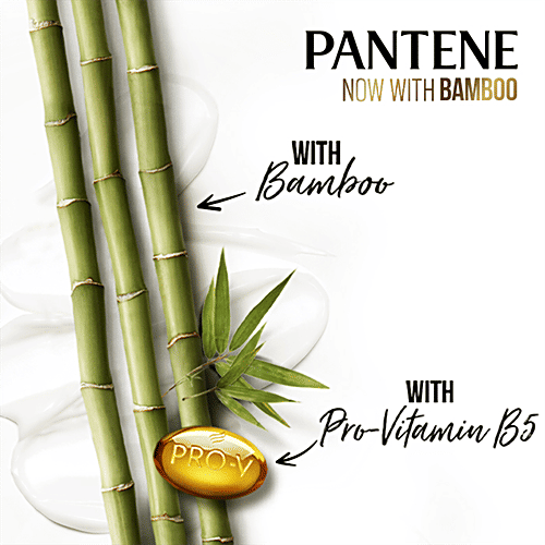 Pantene Bamboo Shampoo - Strong & Flexible, Advanced Hair Fall Solution, Protects Against Damages, 650 ml Bottle
