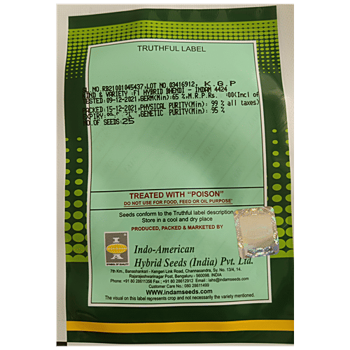 Buy Indo American Hybrid Seeds (India) Pvt. Ltd. Bhendi/ Lady Finger