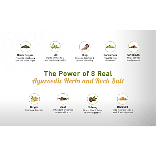 Buy Dabur Vedic Green Tea Detox Kahwa, 8 Real Ayurvedic Herbs & Rock