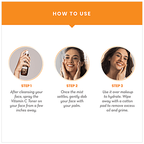 Wow Skin Science Vitamin C Skin Mist Toner - To Help Brighten & Refresh Skin, No Paraben/Silicones, 200 ml  