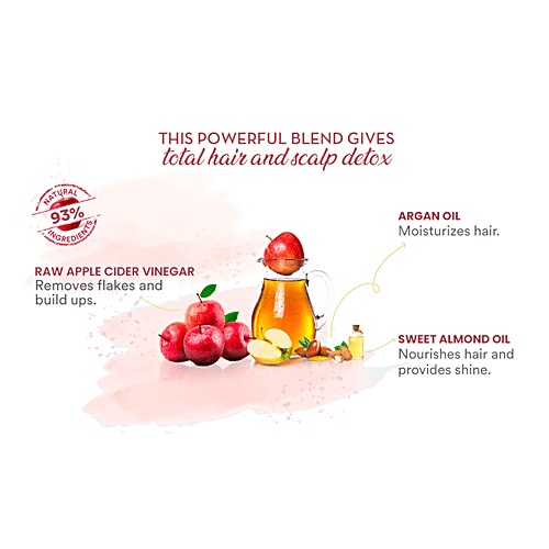 Wow Skin Science Wowsome Twosome Hair Care Combo Kit - Apple Cider Vinegar Shampoo + Coconut, Avocado Oil & Wheat Protein Conditioner, 2 pcs (300 ml each) 