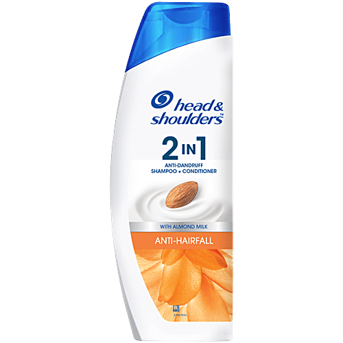 Head & Shoulders 2-in-1 Anti-Dandruff Shampoo + Conditioner - For Women & Men, Anti-Hairfall, Reduces Breakage, 340 ml Bottle 