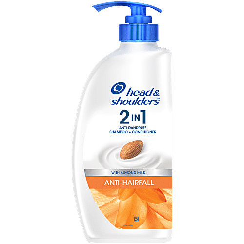 Head & Shoulders 2-in-1 Anti-Dandruff Shampoo + Conditioner - For Women & Men, Anti-Hairfall, Reduces Breakage, 650 ml Bottle 