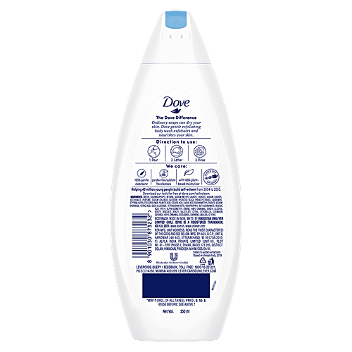 Dove Gentle Exfoliating Body Wash, 250 ml