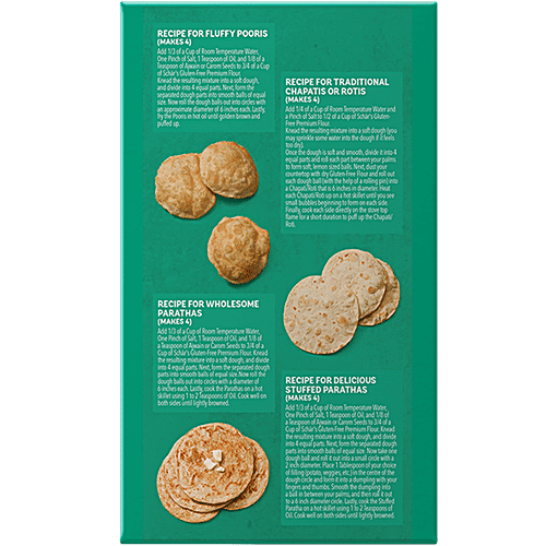 Schar Premium Gluten Free Flour/Atta - Healthy, Used For Naan, Chapati, Paratha, 1 kg  