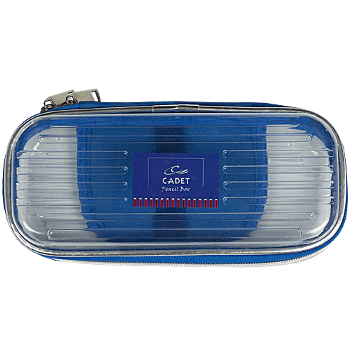 Buy Cadet Transparent Hard Plastic Pencil Case With Holder Lightweight, Strong Online at Best