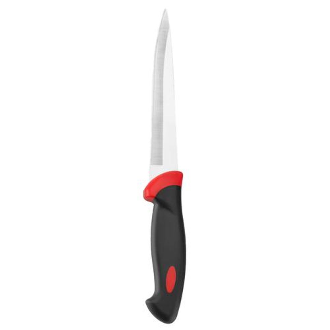 Petals Big Blade Knife Soft Grip - 28 Cm Length, 16 Cm Blade Length, Kitchen Essential For Vegetables & Fruits, 1 pc 