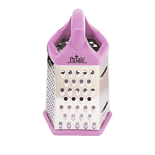 Petals 6 Sided Hex Universal Kitchen Grater Slicer - 20 Cm, Purple, Kitchen Essential, 1 pc  