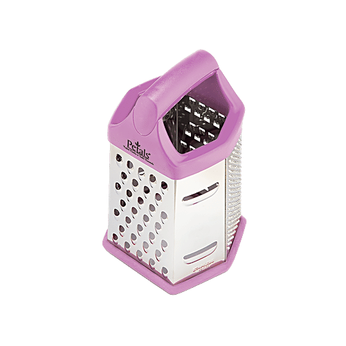 Petals 6 Sided Hex Universal Kitchen Grater Slicer - 20 Cm, Purple, Kitchen Essential, 1 pc  