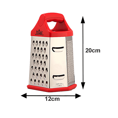 Buy Petals 6 Sided Hex Universal Kitchen Grater Slicer 20 Cm, Red