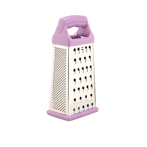 Petals 4 Sided Rectangle Universal Kitchen Grater Slicer - 21 Cm, Purple, Kitchen Essential, 1 pc  