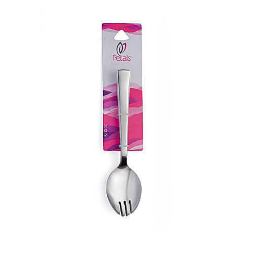 Petals Stainless Steel 16 Cm Master Spork - Spoon Cum Fork, Ultra, 6 pcs  
