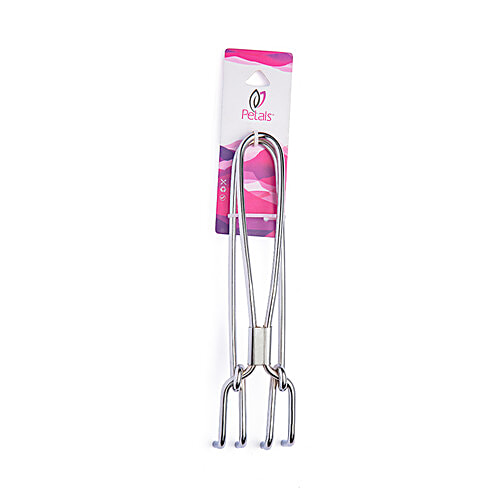 Petals Stainless Steel Hot Utensils Holder/Lifter/Doctor Pakkad/Wire Tong - 21 Cm, Kitchen Essential, 1 pc