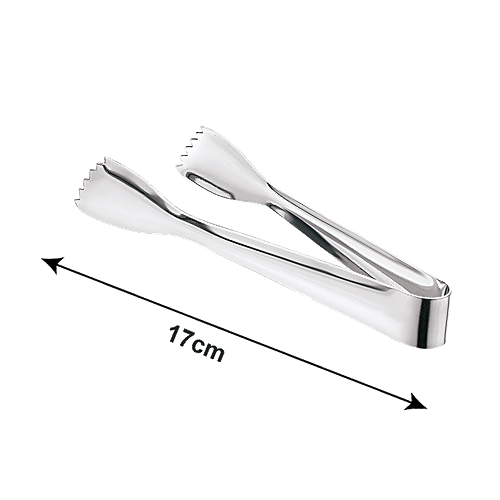 Petals Steel Ice Cube/Chocolate/Sliced Vegetable Lifter/Chimta/Tong - 17 Cm, Kitchen Tool, 1 pc  