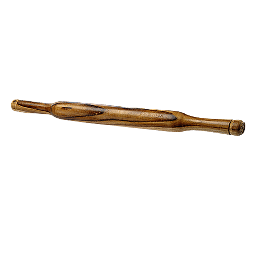 Petals Wooden Teak Roller/Belan/Rolling Pin - 37 Cm Length X 3 Cm Thickness, Multipurpose Kitchen Essential, 1 pc