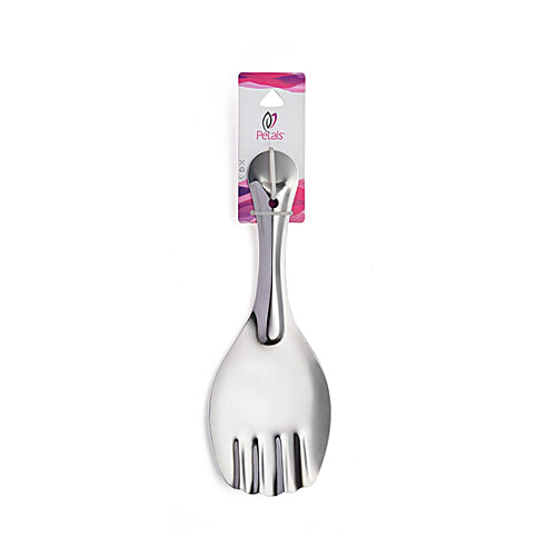 Petals Stainless Steel Cooking/Serving/Spoon Spatula - Rice Server, 22 Cm, Kitchen Essential, 1 pc
