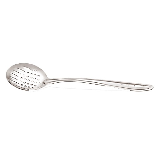 Petals Stainless Steel Cooking/Serving/Spoon/Spatula-Skimmer/Jhara/Strainer/Fryer - 31 Cm, Kitchen Essential, 1 pc  
