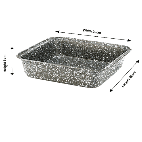 Petals Carbon Steel Non Stick Bread/Loaf/Baking Mould/Tray Pan - 25 Cm X 13 Cm X 6 Cm, Baking Essentials, 1 pc  