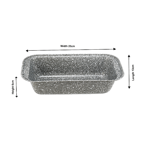 Petals Carbon Steel Non Stick Bread/Loaf/Baking Mould/Tray Pan - 25 Cm X 13 Cm X 6 Cm, Baking Essentials, 1 pc  