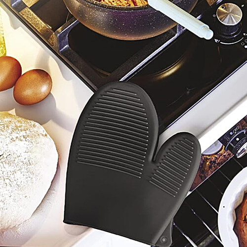 Petals Silicone Heat Resistant Cooking Gloves Mitts For Microwave Oven OTG - Multicolour, 1 pc  