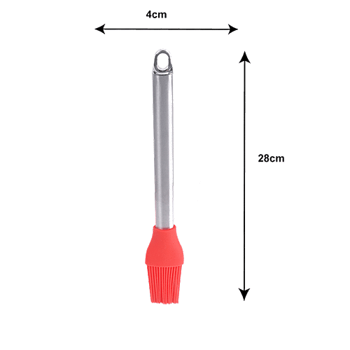 Petals Silicone Pastry/Baking/Cooking Oil Brush - 26 Cm, Colour May Vary, Baking Essential, 1 pc  