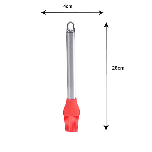 Petals Silicone Pastry/Baking/Cooking Oil Brush - 26 Cm, Colour May Vary, Baking Essential, 1 pc  