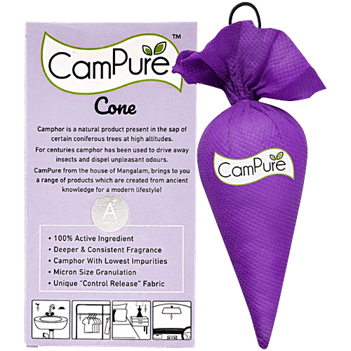 Campure Lavender Air Freshener With Organic Camphor, 60 g  