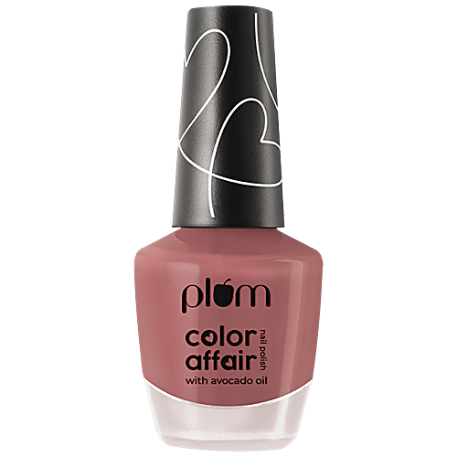 Plum Colour Affair Nail Polish - For High Shine & Plump Finish, 11 ml On The Mauve - 127