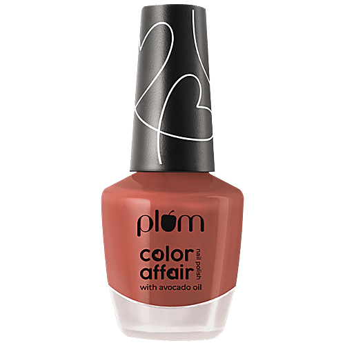 Plum Colour Affair Nail Polish - For High Shine & Plump Finish, 11 ml Pink Clay - 128 