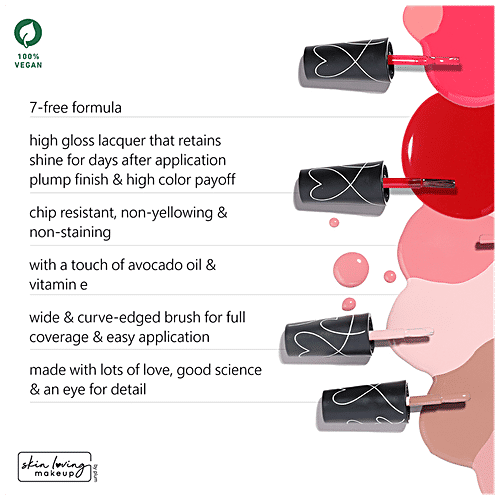 Plum Color Affair Nail Polish - For High Shine & Plump Finish, 11 ml Lilac Dawn - 132 