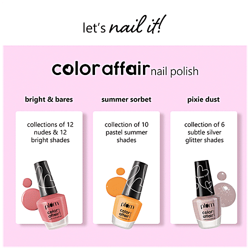 Plum Color Affair Nail Polish - For High Shine & Plump Finish, 11 ml Pick-A-Peach - 137