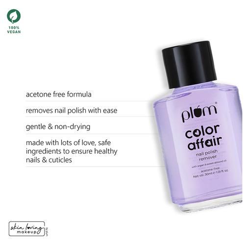Buy Plum Color Affair Nail Polish Remover - Acetone-Free Online at Best  Price of Rs  - bigbasket